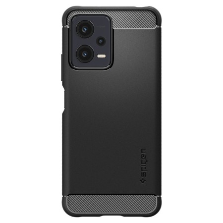 Husa pentru Xiaomi Redmi Note 12 5G / Poco X5 - Spigen Rugged Armor - Black