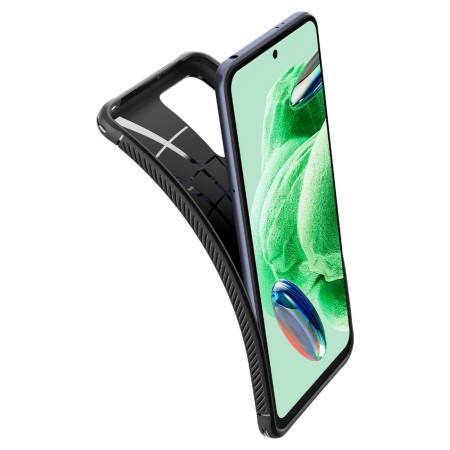 Husa pentru Xiaomi Redmi Note 12 5G / Poco X5 - Spigen Rugged Armor - Black