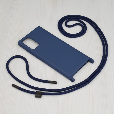 Husa pentru Samsung Galaxy Note 20 4G / Note 20 5G - Techsuit Crossbody Lanyard - Blue