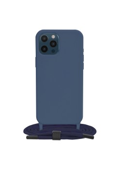 Husa pentru iPhone 12 Pro Max - Techsuit Crossbody Lanyard - Blue