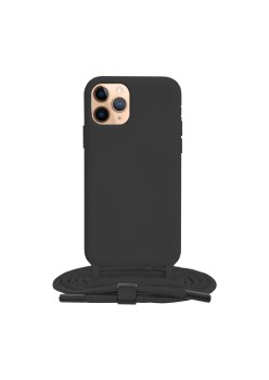 Husa pentru iPhone 11 Pro - Techsuit Crossbody Lanyard - Black