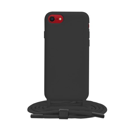 Husa pentru iPhone SE 2, SE 2020 / SE 3, SE 2022 - Techsuit Crossbody Lanyard - Black