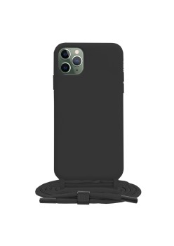 Husa pentru iPhone 11 Pro Max - Techsuit Crossbody Lanyard - Black