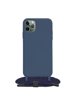 Husa pentru iPhone 11 Pro Max - Techsuit Crossbody Lanyard - Blue