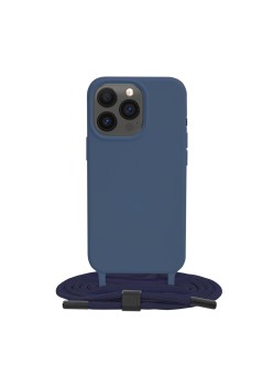 Husa pentru iPhone 13 Pro - Techsuit Crossbody Lanyard - Blue