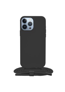Husa pentru iPhone 13 Pro Max - Techsuit Crossbody Lanyard - Black