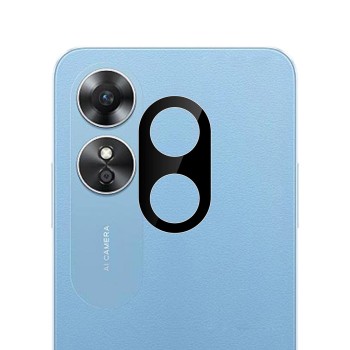 Folie Camera pentru Oppo A17 - Techsuit Full Camera Glass - Black