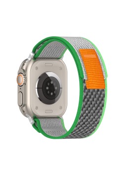 Curea pentru Apple Watch 1/2/3/4/5/6/7/8/9/SE/SE 2/Ultra/Ultra 2 (42/44/45/49mm) - Techsuit Watchband (W039) - Green / Green