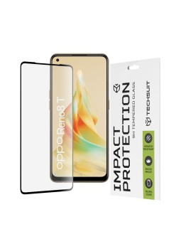 Folie pentru Oppo Reno8 T - Techsuit 111D Full Cover / Full Glue Glass - Black