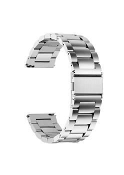 Curea pentru Samsung Galaxy Watch 4/5/Active 2, Huawei Watch GT 3 (42mm)/GT 3 Pro (43mm) - Techsuit Watchband 20mm (W010) - Silver