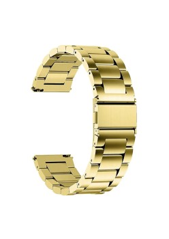 Curea pentru Samsung Galaxy Watch 4/5/Active 2, Huawei Watch GT 3 (42mm)/GT 3 Pro (43mm) - Techsuit Watchband 20mm (W010) - Gold