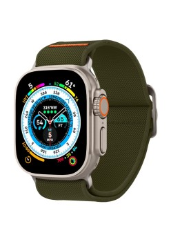 Curea pentru Apple Watch 1/2/3/4/5/6/7/8/9/SE/SE 2/Ultra/Ultra 2 (42/44/45/49mm) - Spigen Fit Lite Ultra - Khaki