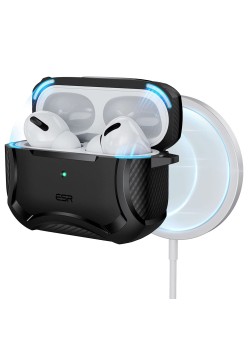 Husa pentru Apple AirPods Pro 1 / 2 - ESR Cyber Armor Tough HaloLock - Black