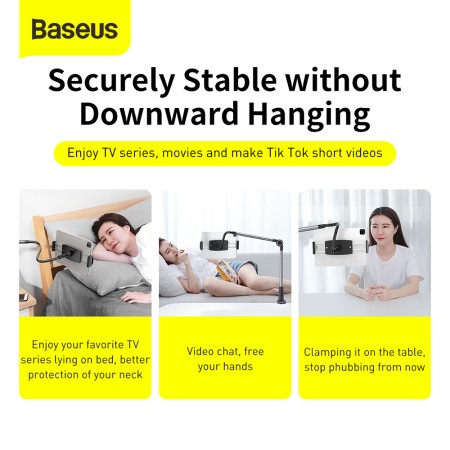 Suport Birou pentru Telefon / Tableta 4.7 - 12.9" - Baseus Otaku Life Rotary (LUZQ000013) - Gray