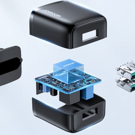 Incarcator Priza 2 x USB, 12W, 2.4A - JoyRoom (L-2A121) - Black
