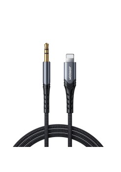 Cablu Jack 3.5mm la Lightning, Hi-Fi, 1m - JoyRoom (SY-A02) - Black