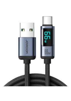 Cablu de date USB la Type-C 66W, 1.2m - JoyRoom (S-AC066A16) - Black