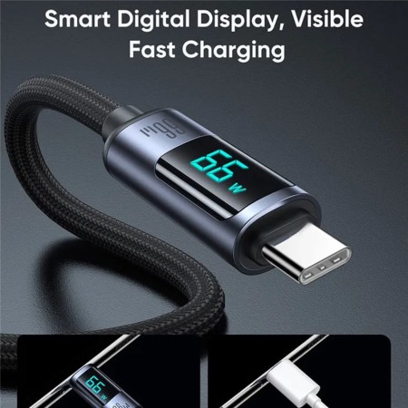 Cablu de date USB la Type-C 66W, 1.2m - JoyRoom (S-AC066A16) - Black
