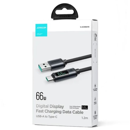Cablu de date USB la Type-C 66W, 1.2m - JoyRoom (S-AC066A16) - Black