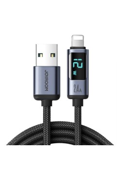 Cablu de date USB la Lightning 2.4A, 1.2m - JoyRoom (S-AL012A16) - Black