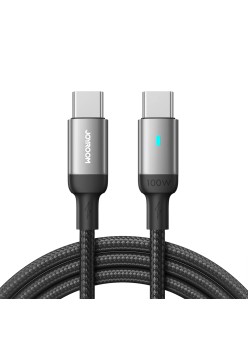 Cablu de Date Type-C la Type-C Fast Charging 100W, 480Mbps, 1.2m - JoyRoom (S-CC100A10) - Black