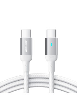 Cablu de Date Type-C la Type-C Fast Charging 100W, 480Mbps, 1.2m - JoyRoom (S-CC100A10) - White