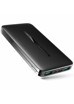 Baterie Externa 2x USB, Type-C, Micro-USB, 2.1A, 10000mAh - JoyRoom (JR-T012) - Black