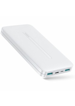 Baterie Externa 2x USB, Type-C, Micro-USB, 2.1A, 10000mAh - JoyRoom (JR-T012) - White