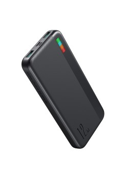 Baterie Externa 2x USB, Type-C, Micro-USB, 12W, 10000mAh - JoyRoom Dazzling Series (JR-T016) - Black