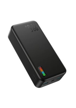 Baterie Externa 2xUSB, Type-C, Micro-USB, 22.5W, 30000mAh - JoyRoom Dazzling Series (JR-QP196) - Black
