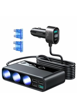 Incarcator pentru Masina cu 3 Brichete Auto - JoyRoom (JR-CL06) - Black