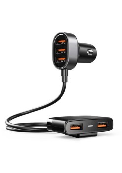 Incarcator de Masina pentru Telefon, 5x USB, 6.2A, 1.5m - JoyRoom (JR-CL03) - Black