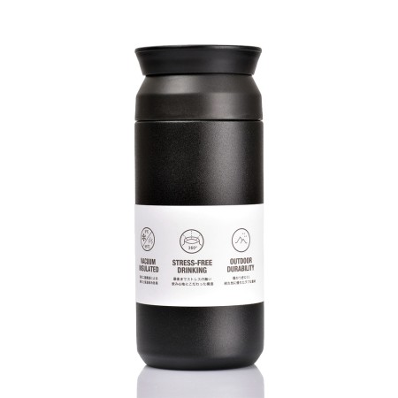 Termos din Otel Inoxidabil cu Afisaj Digital, 480ml - Techsuit (THM5) - Black