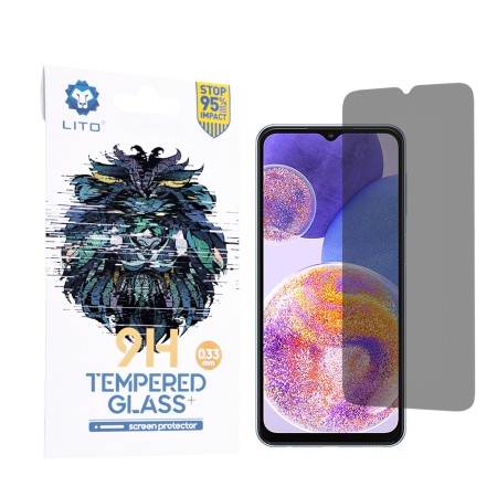 Folie pentru Samsung Galaxy A23 4G / A23 5G / M23 / F23 / M33 / A13 4G / M13 / F13 - Lito 2.5D Classic Glass - Privacy