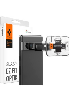 Folie Camera pentru Google Pixel 7a (set 2) - Spigen Glas.tR Optik EZ FIT - Black
