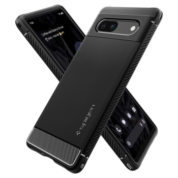 Husa pentru Google Pixel 7a - Spigen Rugged Armor - Black