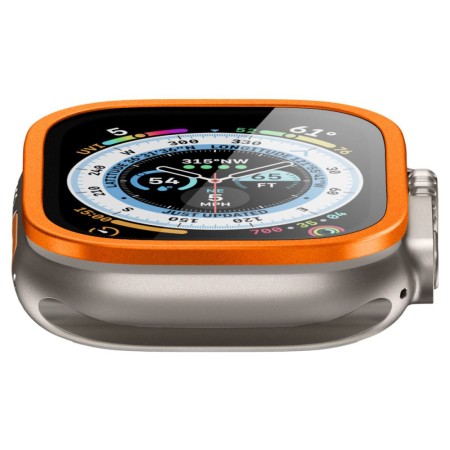 Folie pentru Apple Watch Ultra / Ultra 2 - Spigen Glas.tR Slim Pro - Orange