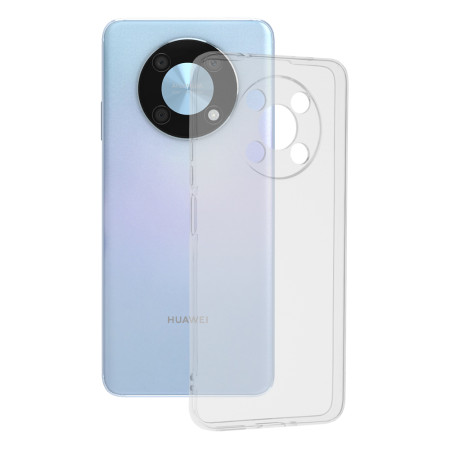 Husa Silicon compatibila Huawei nova Y90, Pastreaza Originalitatea, Transparent 