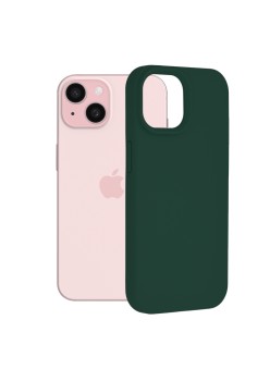 Husa pentru iPhone 15 - Techsuit Soft Edge Silicone - Dark Green