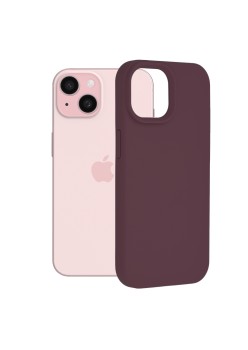 Husa pentru iPhone 15 - Techsuit Soft Edge Silicone - Plum Violet
