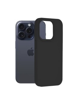 Husa pentru iPhone 15 Pro - Techsuit Soft Edge Silicone - Black