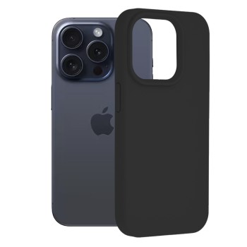 Husa pentru iPhone 15 Pro - Techsuit Soft Edge Silicone - Black