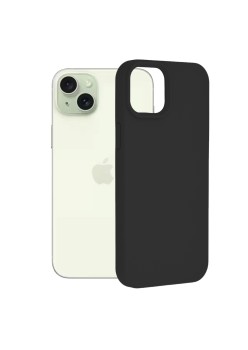 Husa pentru iPhone 15 Plus - Techsuit Soft Edge Silicone - Black
