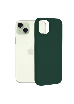 Husa pentru iPhone 15 Plus - Techsuit Soft Edge Silicone - Dark Green