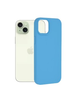 Husa pentru iPhone 15 Plus - Techsuit Soft Edge Silicone - Denim Blue