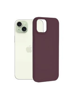 Husa pentru iPhone 15 Plus - Techsuit Soft Edge Silicone - Plum Violet