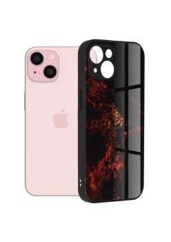 Husa pentru iPhone 15 - Techsuit Glaze Series - Red Nebula