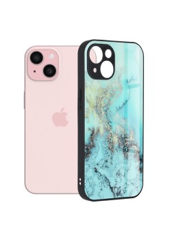 Husa pentru iPhone 15 - Techsuit Glaze Series - Blue Ocean
