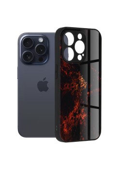 Husa pentru iPhone 15 Pro - Techsuit Glaze Series - Red Nebula