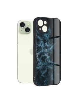 Husa pentru iPhone 15 Plus - Techsuit Glaze Series - Blue Nebula